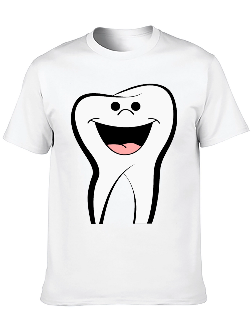 Smiling Tooth Graphic Black T-Shirt