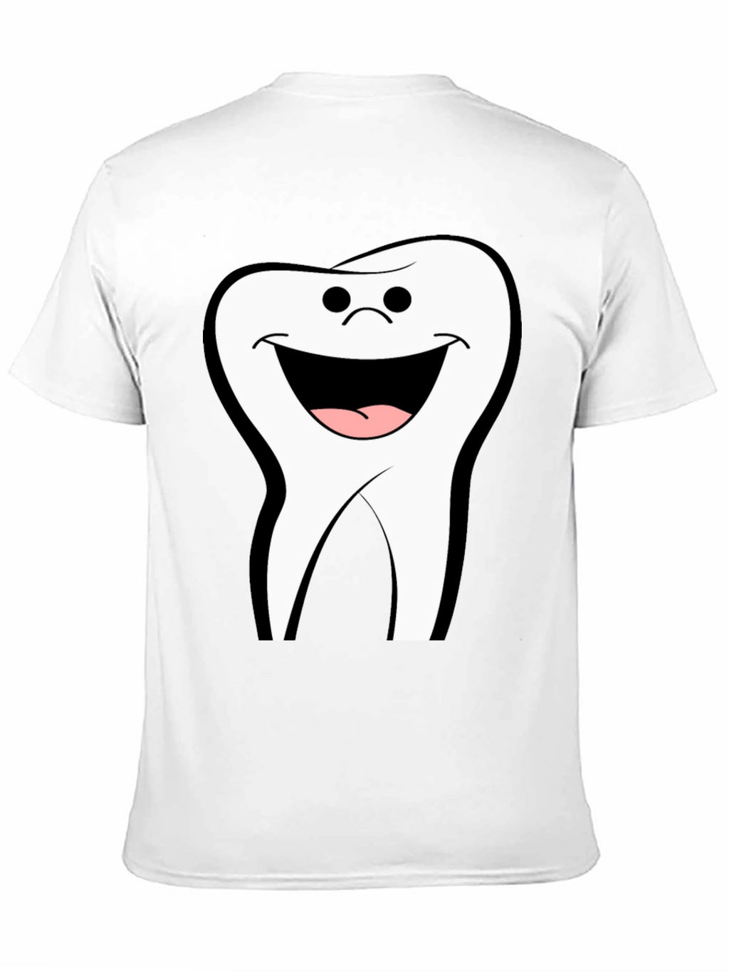 Smiling Tooth Graphic Black T-Shirt