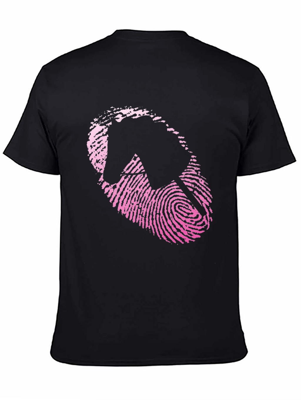 Fingerprint Horse Graphic Tee - Black