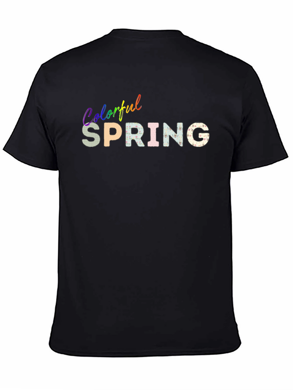 Colorful Spring Graphic T-Shirt