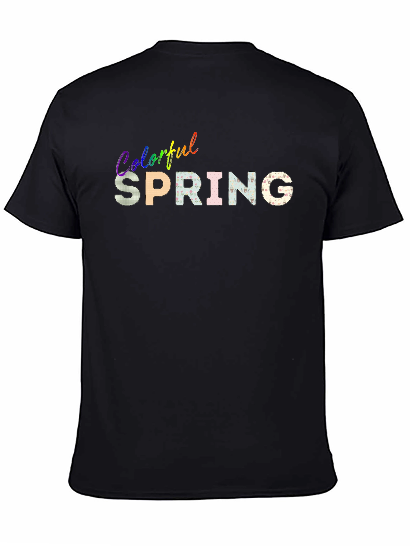 Colorful Spring Graphic T-Shirt