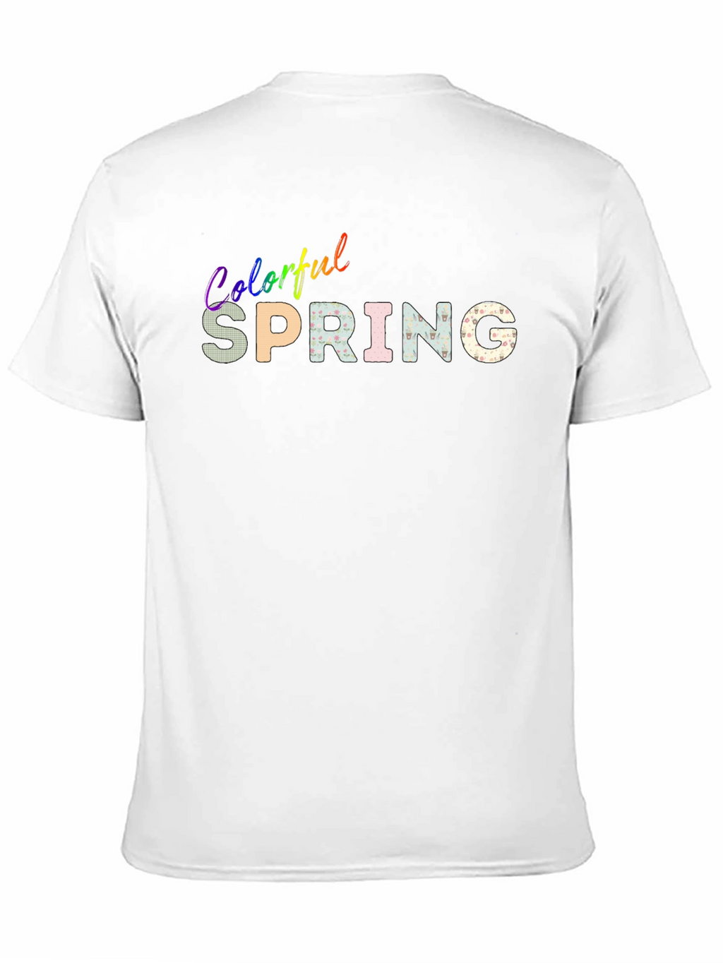 Colorful Spring Graphic T-Shirt