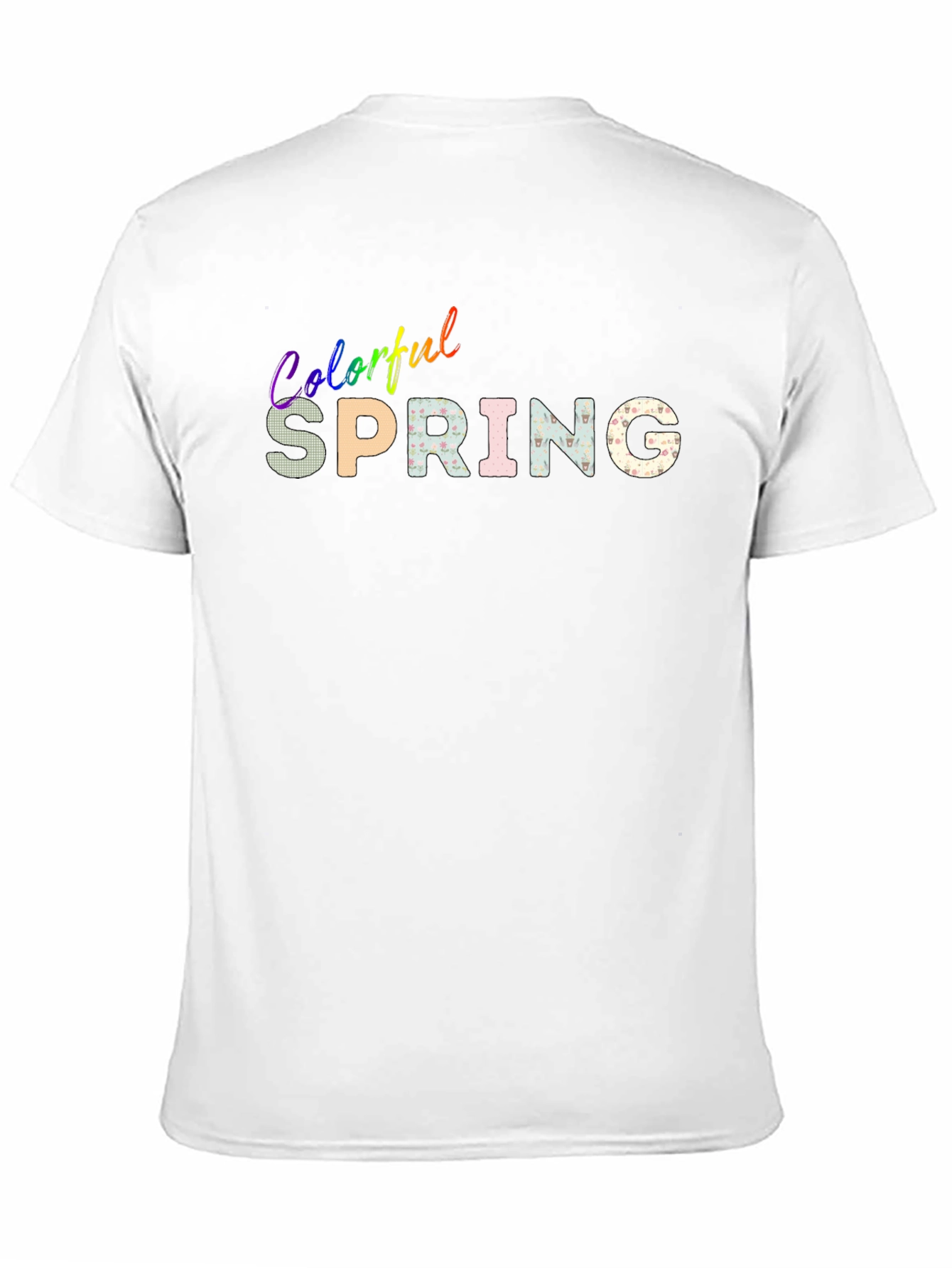 Colorful Spring Graphic T-Shirt