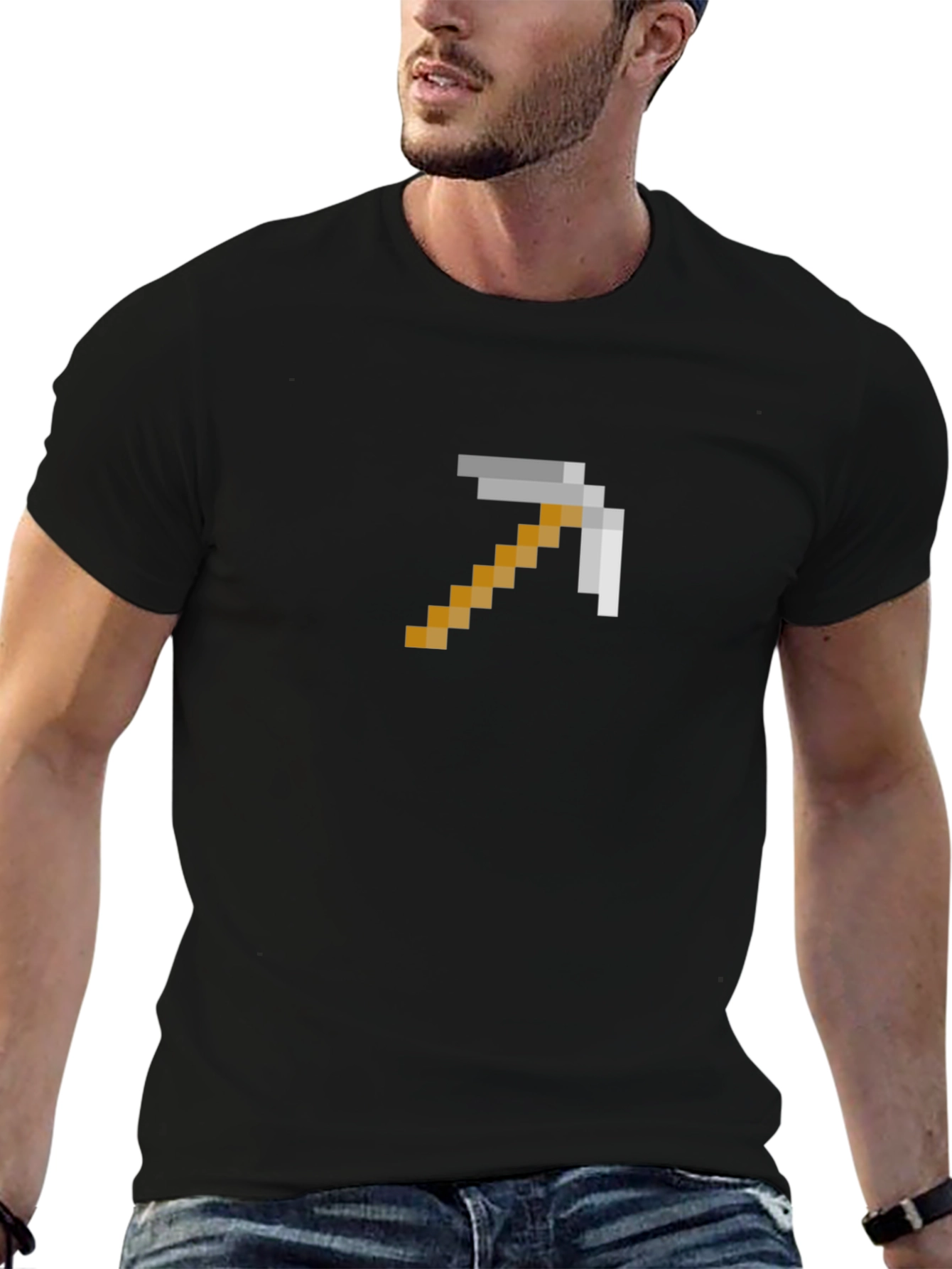 Pixel Pickaxe Tee - Gaming Style