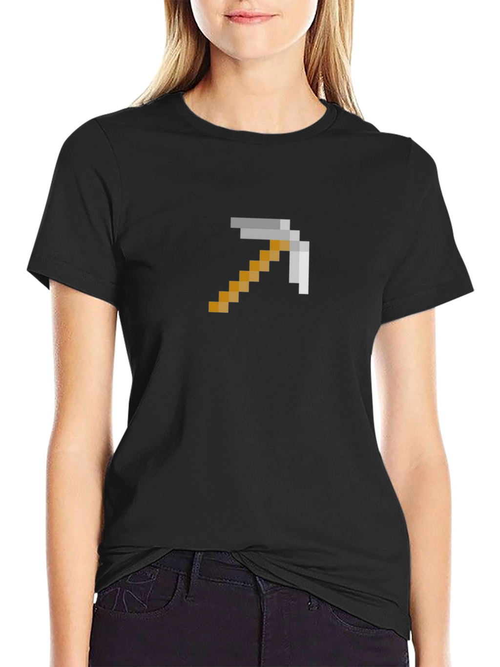Pixel Pickaxe Tee - Gaming Style