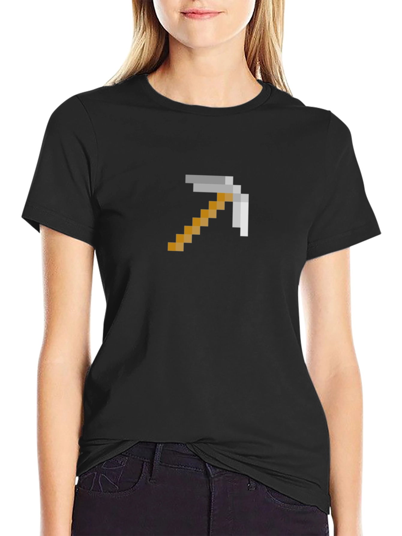 Pixel Pickaxe Tee - Gaming Style