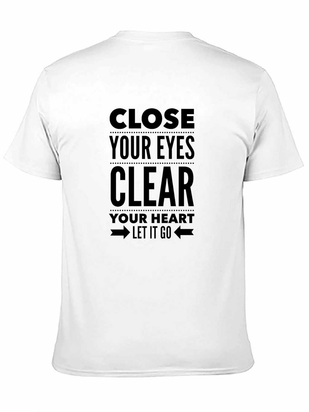 Close Your Eyes Mens Black Graphic T-Shirt
