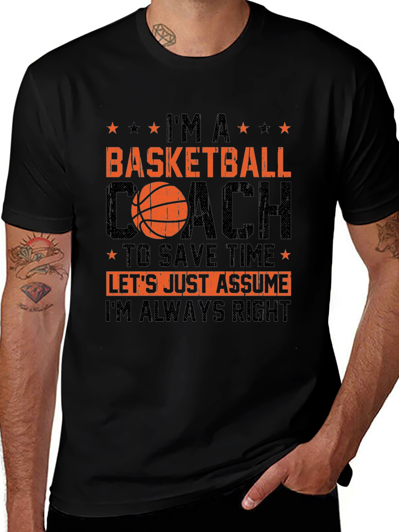 Basketball Coach T-Shirt - Always Right Tee