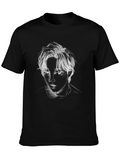 Abstract Portrait Black T-Shirt