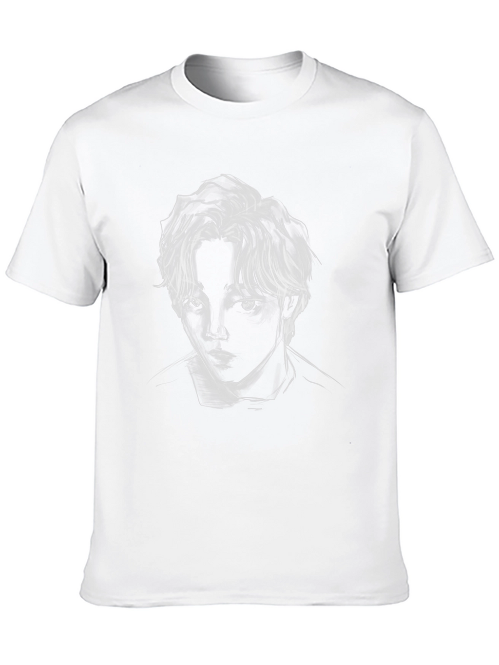 Abstract Portrait Black T-Shirt