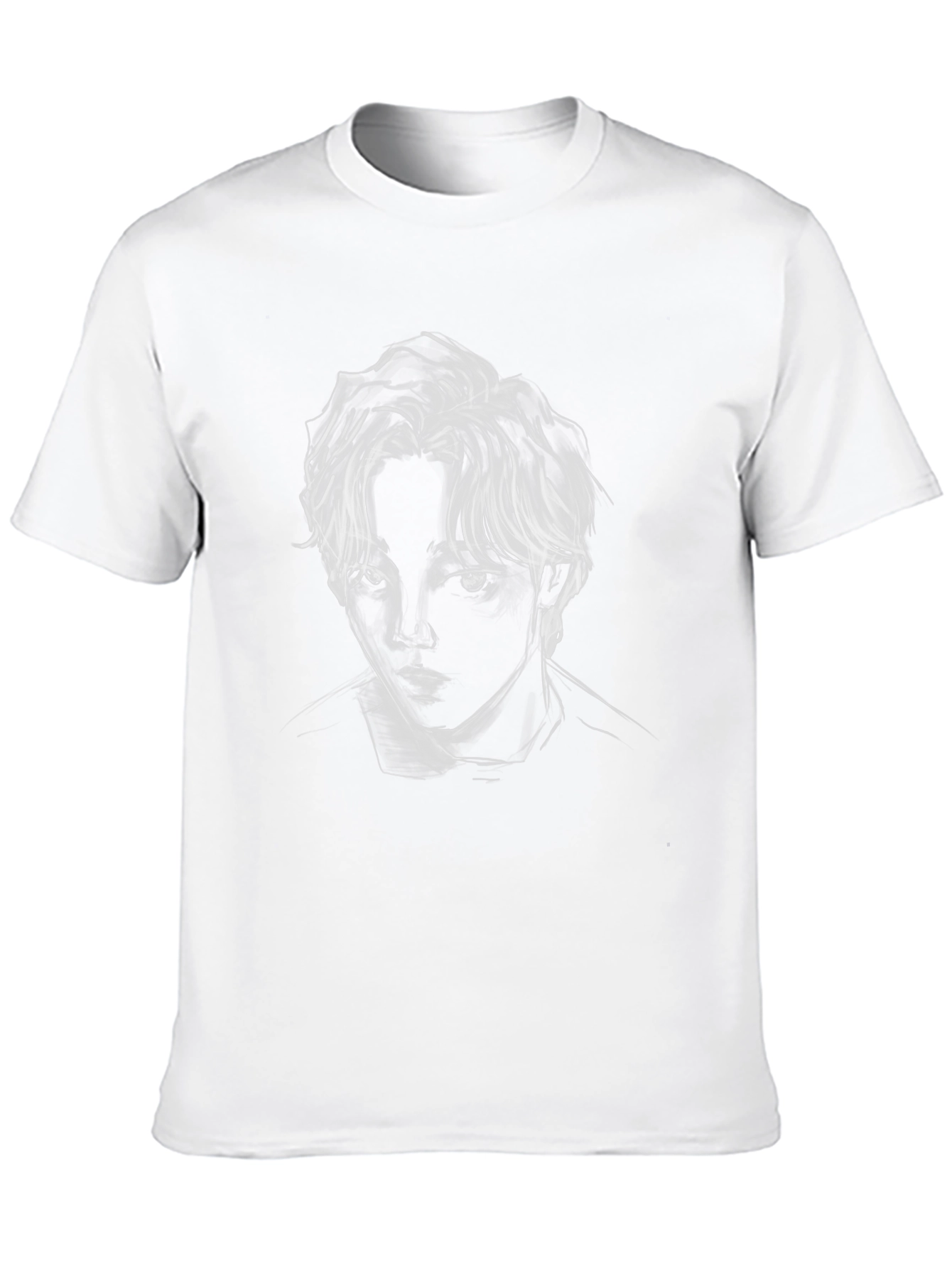 Abstract Portrait Black T-Shirt