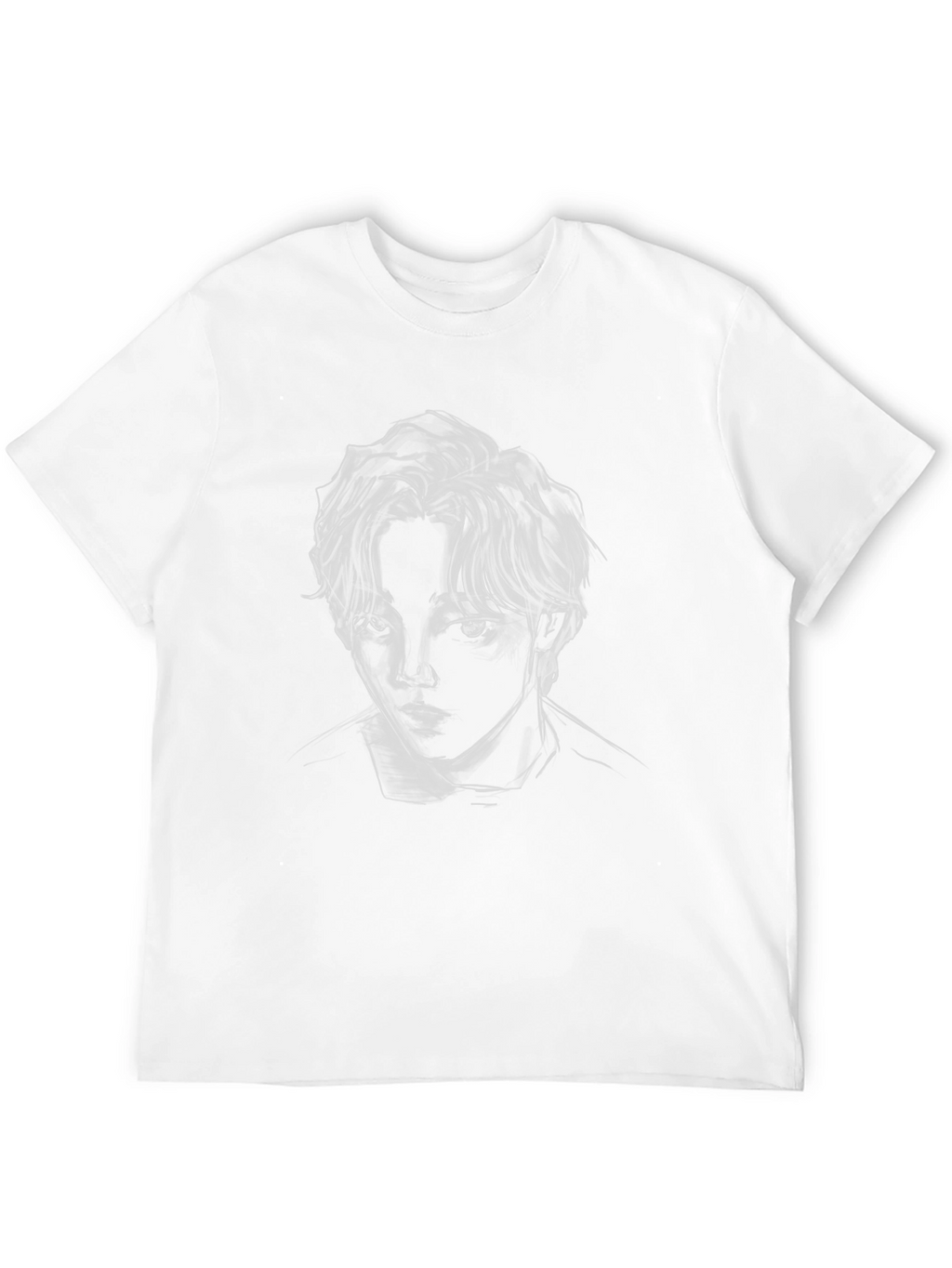 Abstract Portrait Black T-Shirt