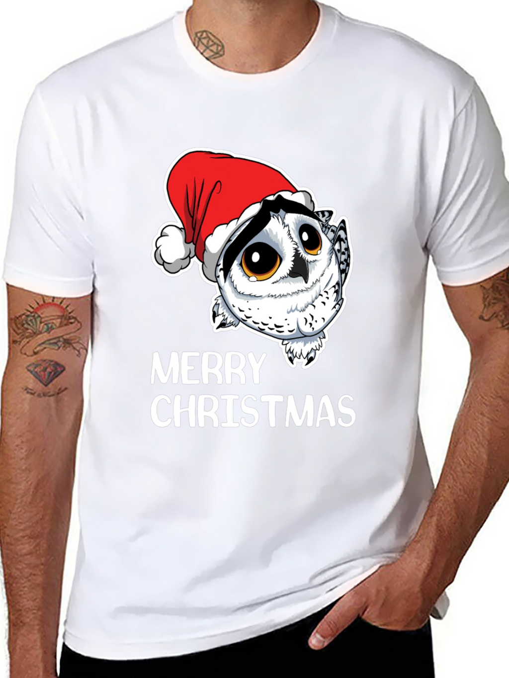Merry Christmas Owl T-Shirt