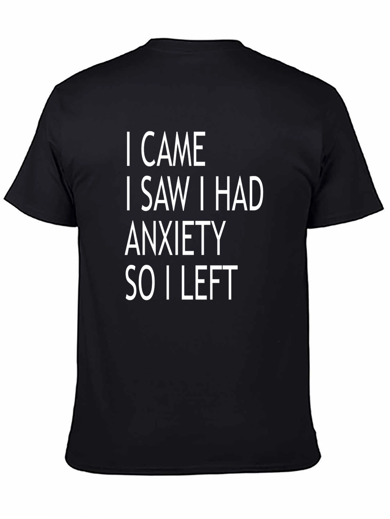 Anxiety Humor Graphic Tee - Soft Cotton Blend