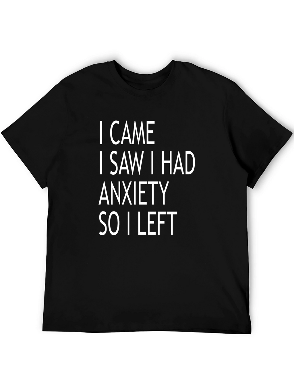 Anxiety Humor Graphic Tee - Soft Cotton Blend