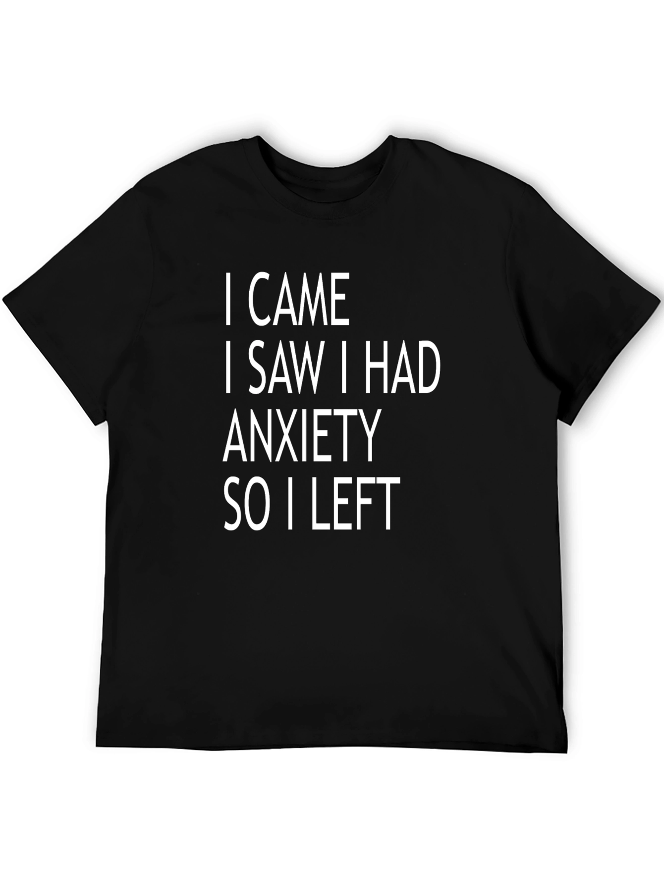 Anxiety Humor Graphic Tee - Soft Cotton Blend