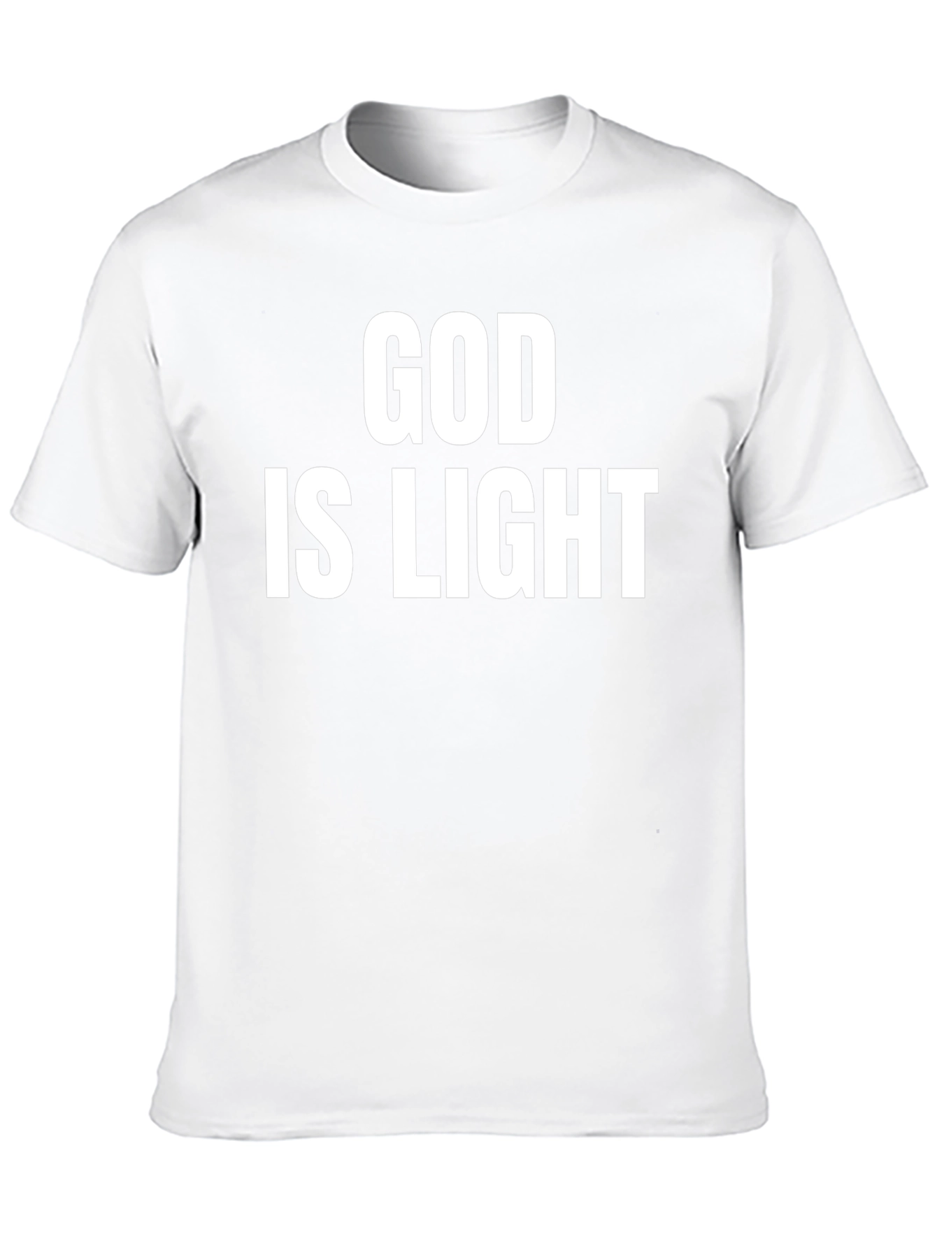 God Is Light Graphic T-Shirt - Trendy Religious Tee