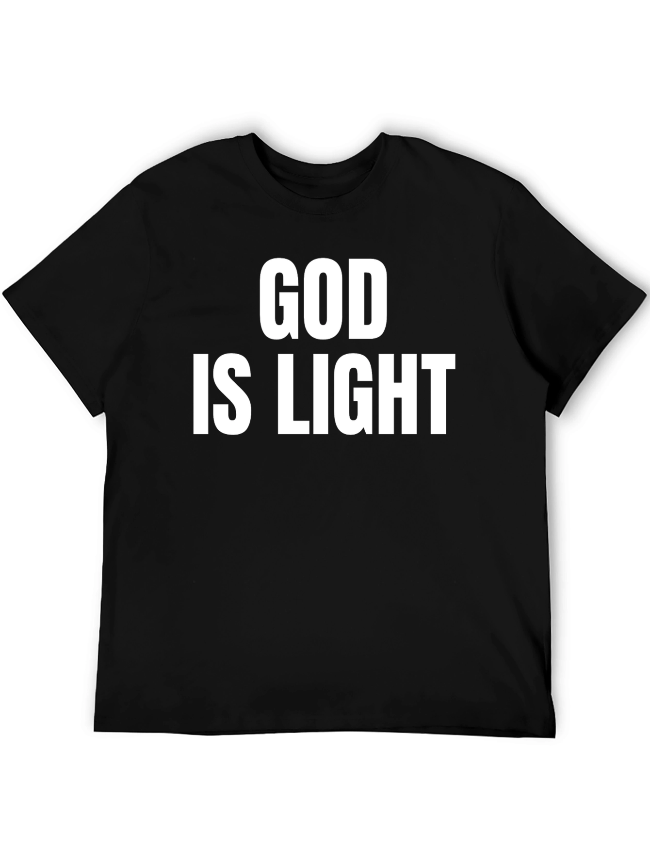 God Is Light Graphic T-Shirt - Trendy Religious Tee