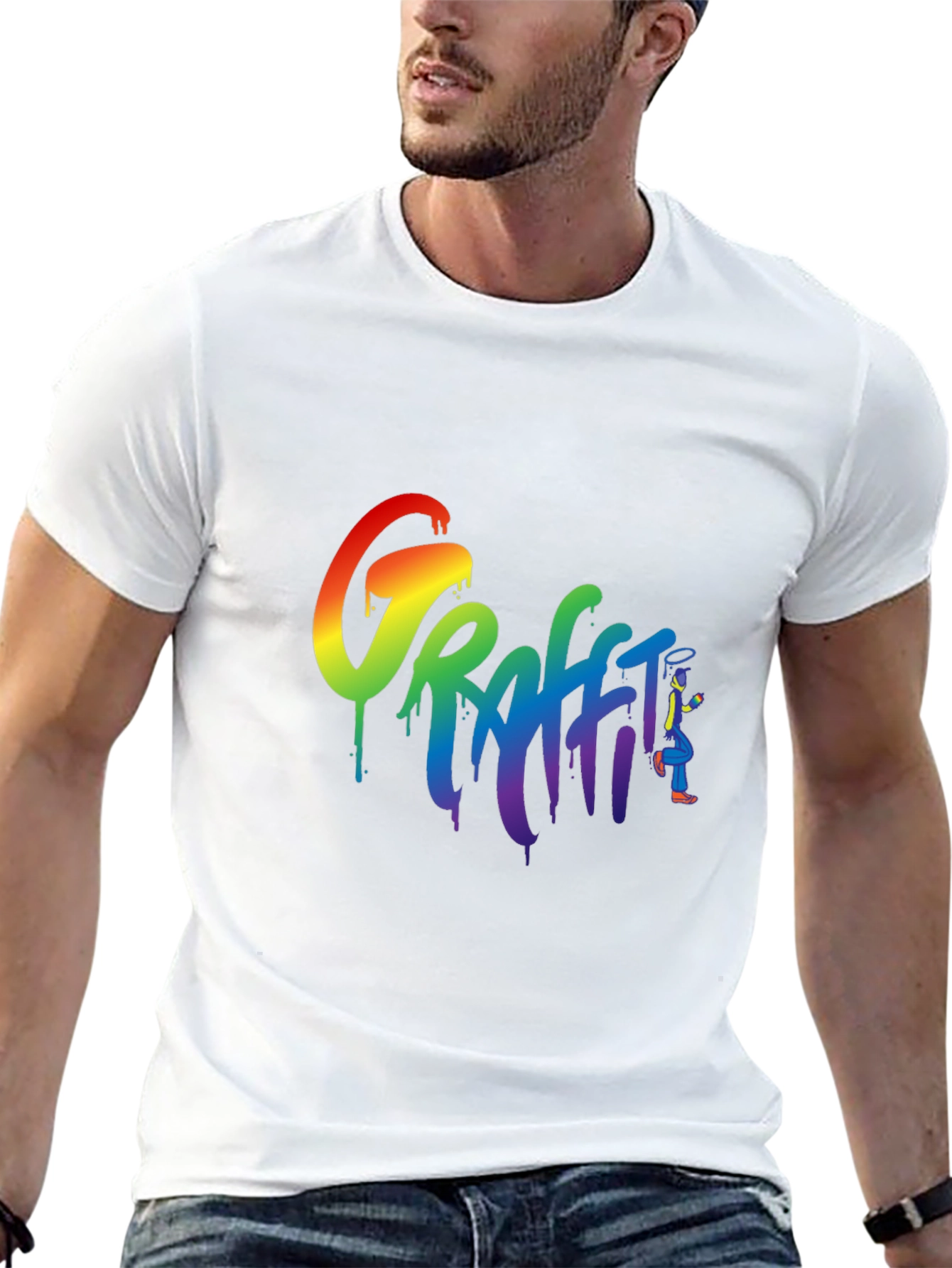 Rainbow Graffiti T-Shirt - Urban Streetwear