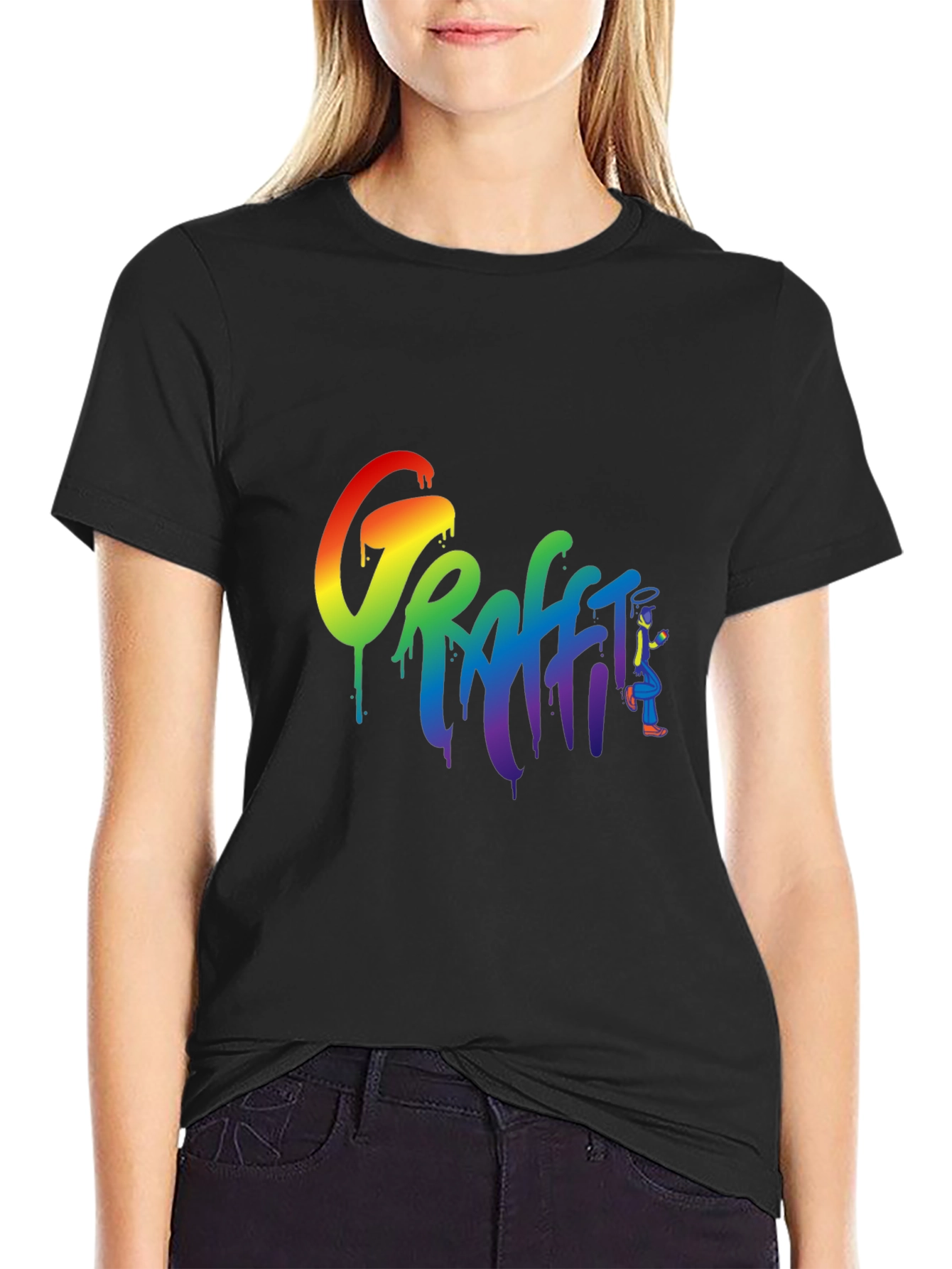 Rainbow Graffiti T-Shirt - Urban Streetwear