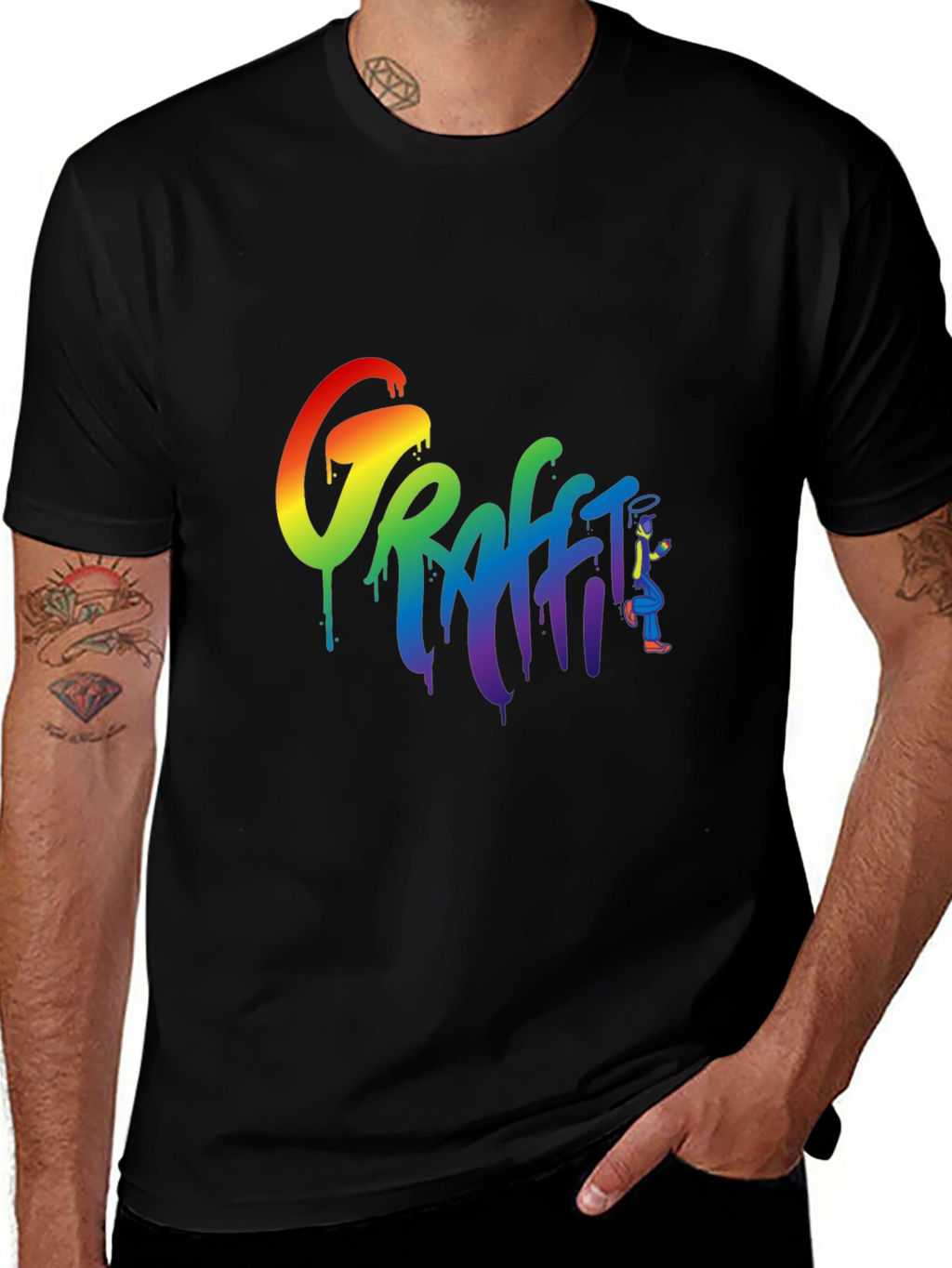 Rainbow Graffiti T-Shirt - Urban Streetwear