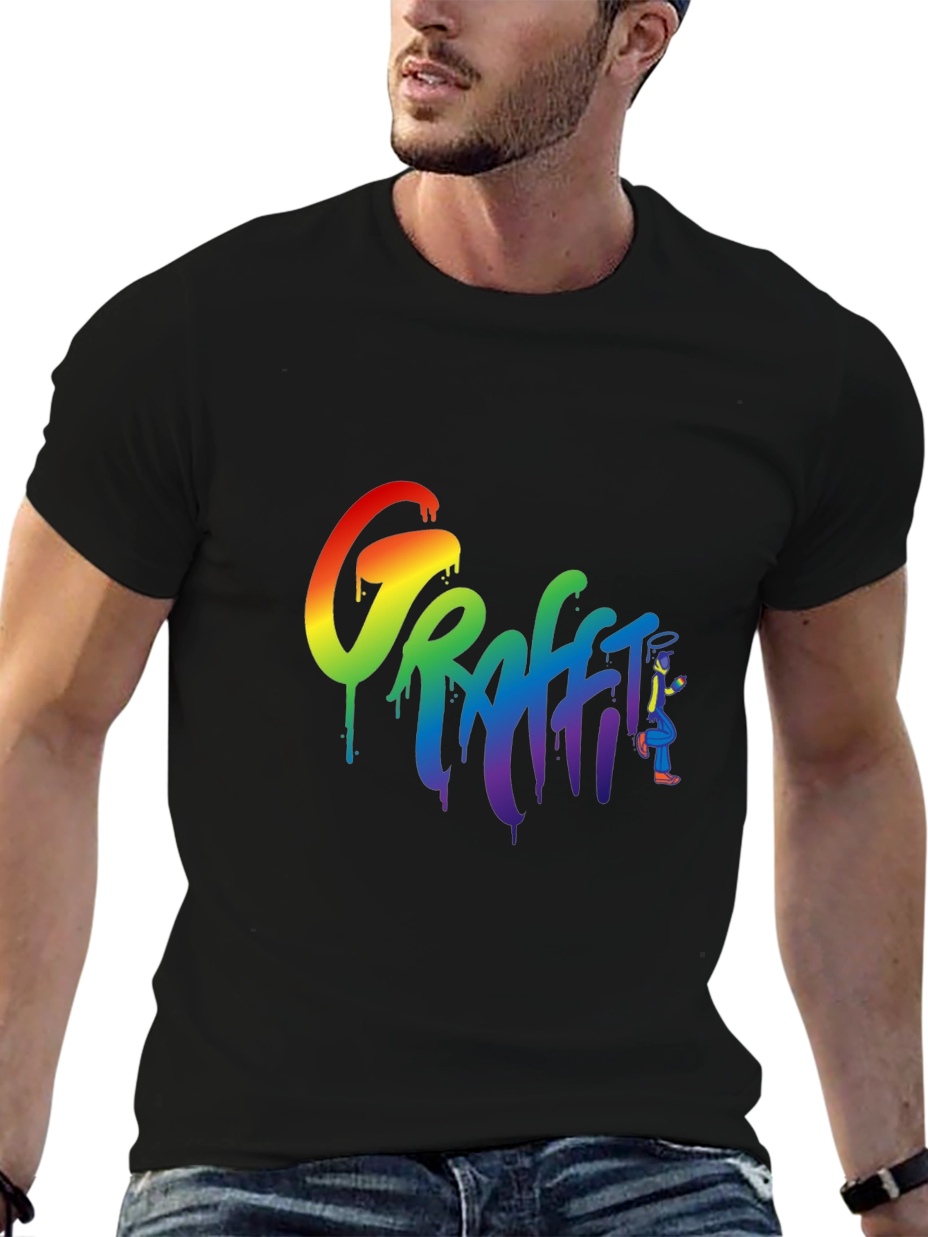 Rainbow Graffiti T-Shirt - Urban Streetwear