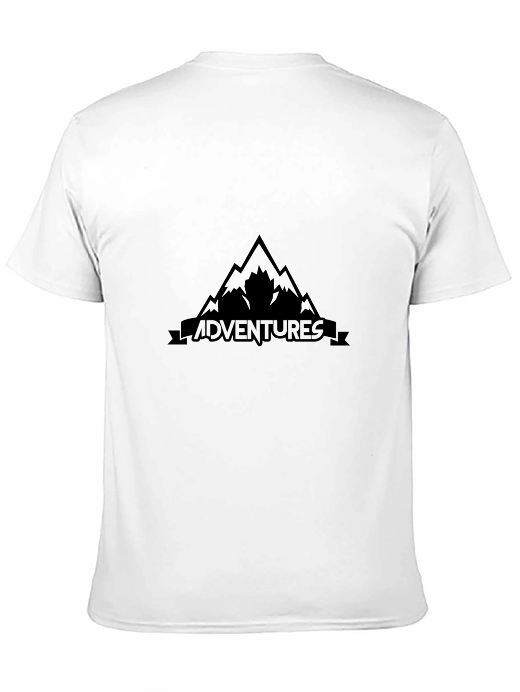 Mens Black Adventures Graphic T-Shirt