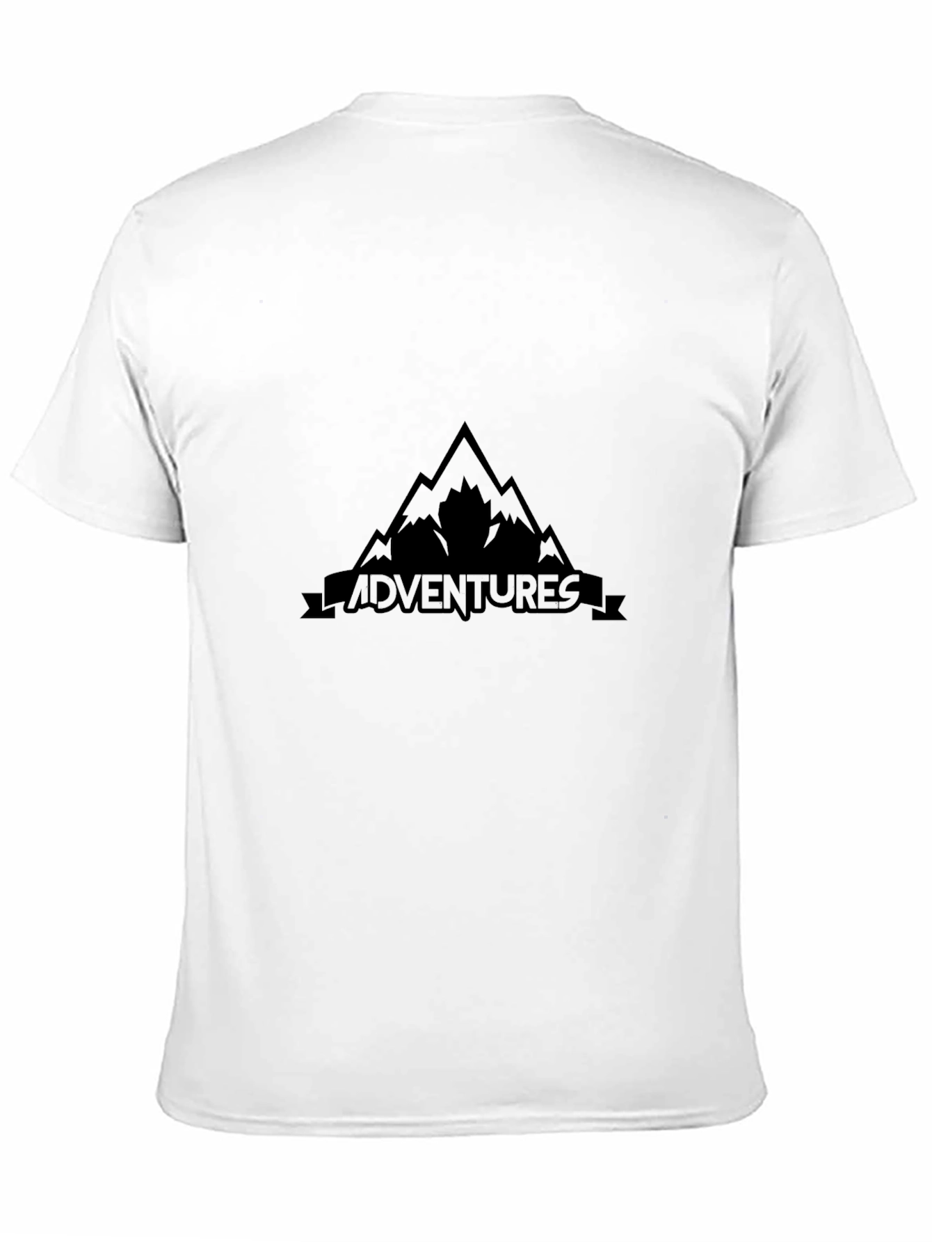 Mens Black Adventures Graphic T-Shirt