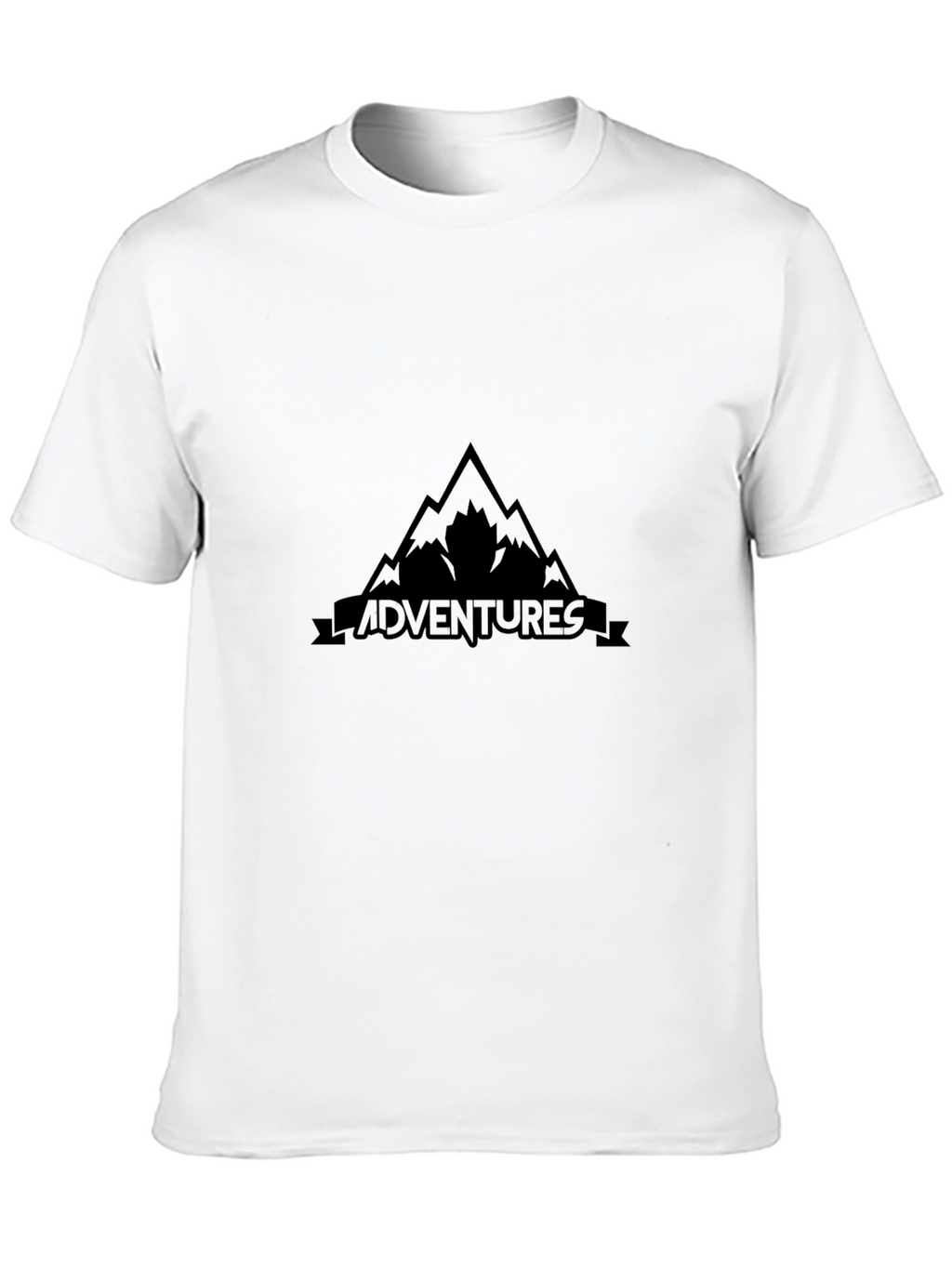 Mens Black Adventures Graphic T-Shirt