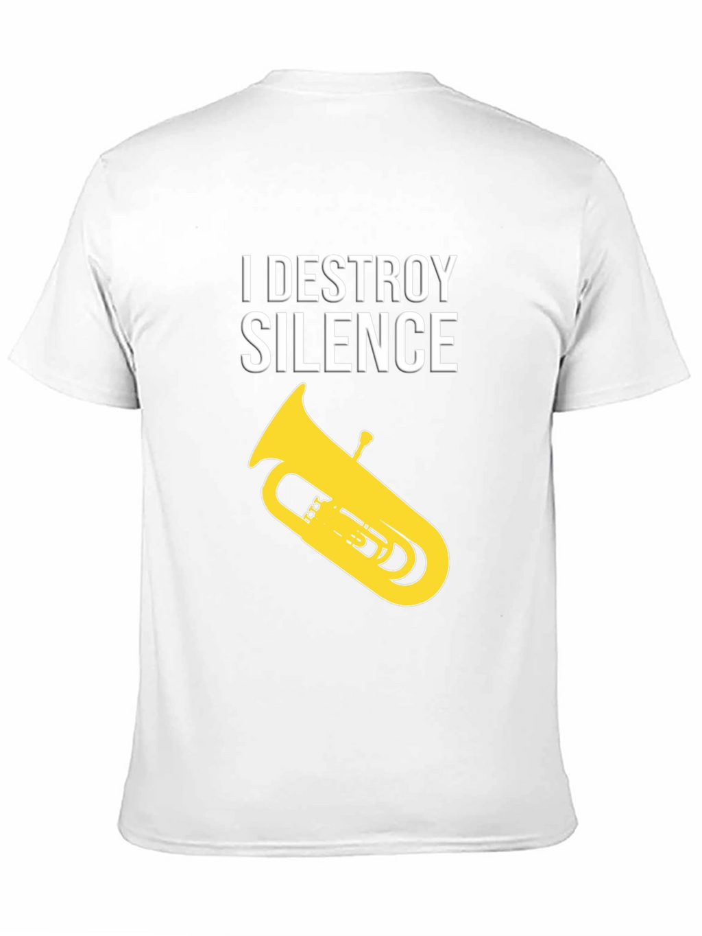 I Destroy Silence Tuba Black T-Shirt