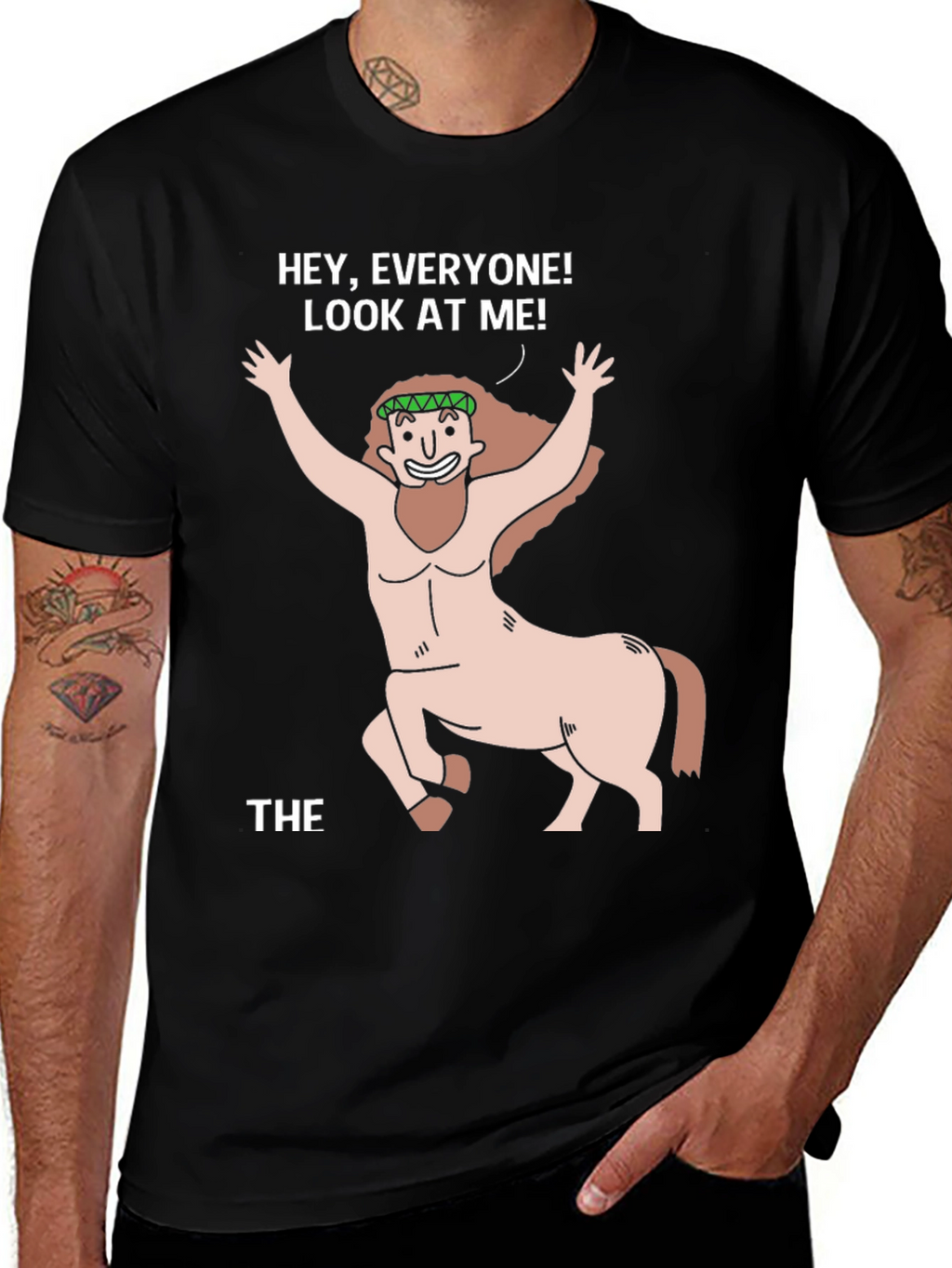 Centaur Graphic T-Shirt - Hey Everyone! Look At Me!