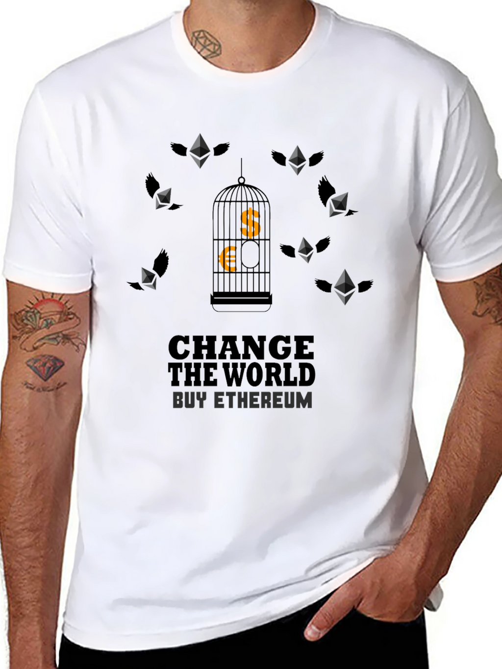 Change the World Buy Ethereum Graphic Tee
