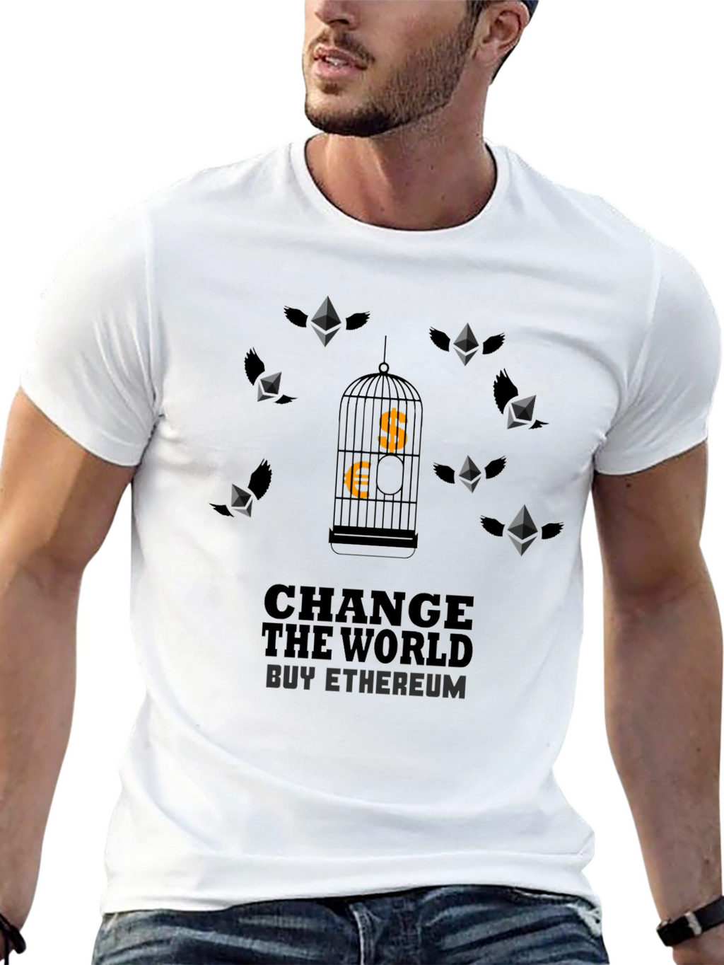 Change the World Buy Ethereum Graphic Tee