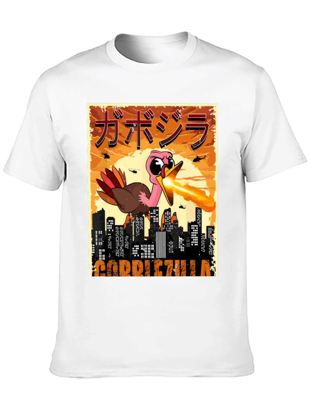 Gobblezilla T-Shirt - Funny Turkey Monster Tee