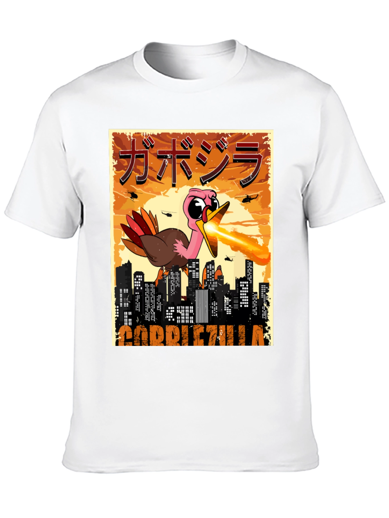Gobblezilla T-Shirt - Funny Turkey Monster Tee