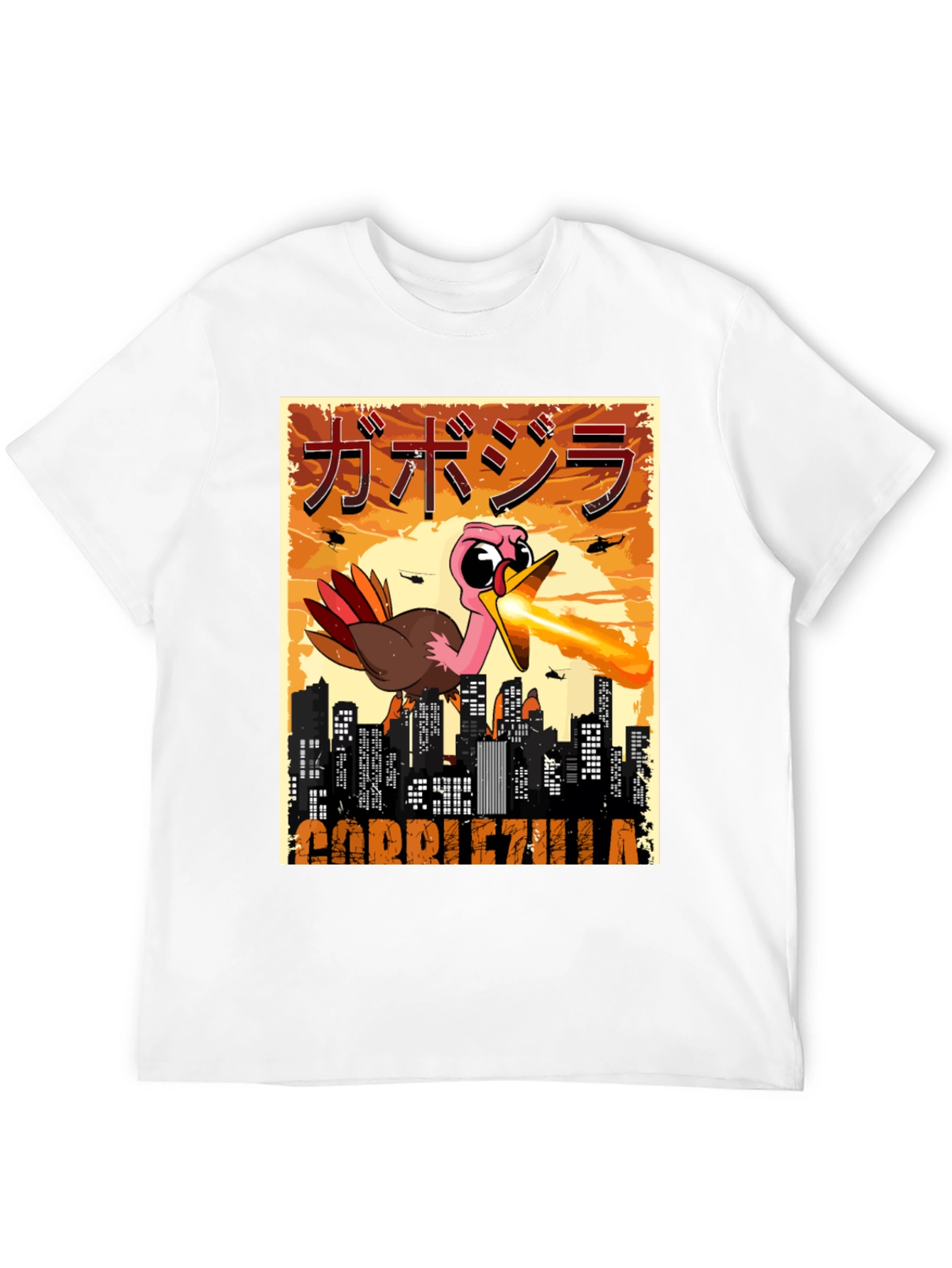 Gobblezilla T-Shirt - Funny Turkey Monster Tee