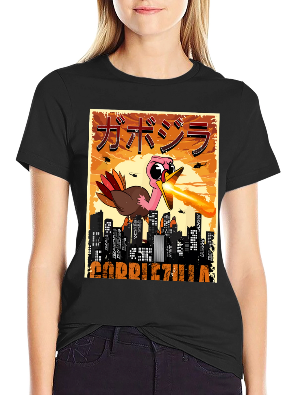 Gobblezilla T-Shirt - Funny Turkey Monster Tee