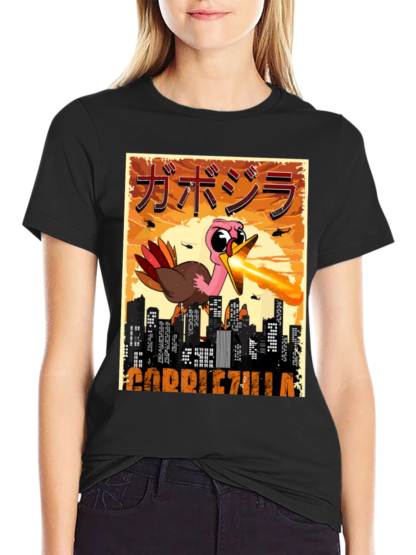 Gobblezilla T-Shirt - Funny Turkey Monster Tee