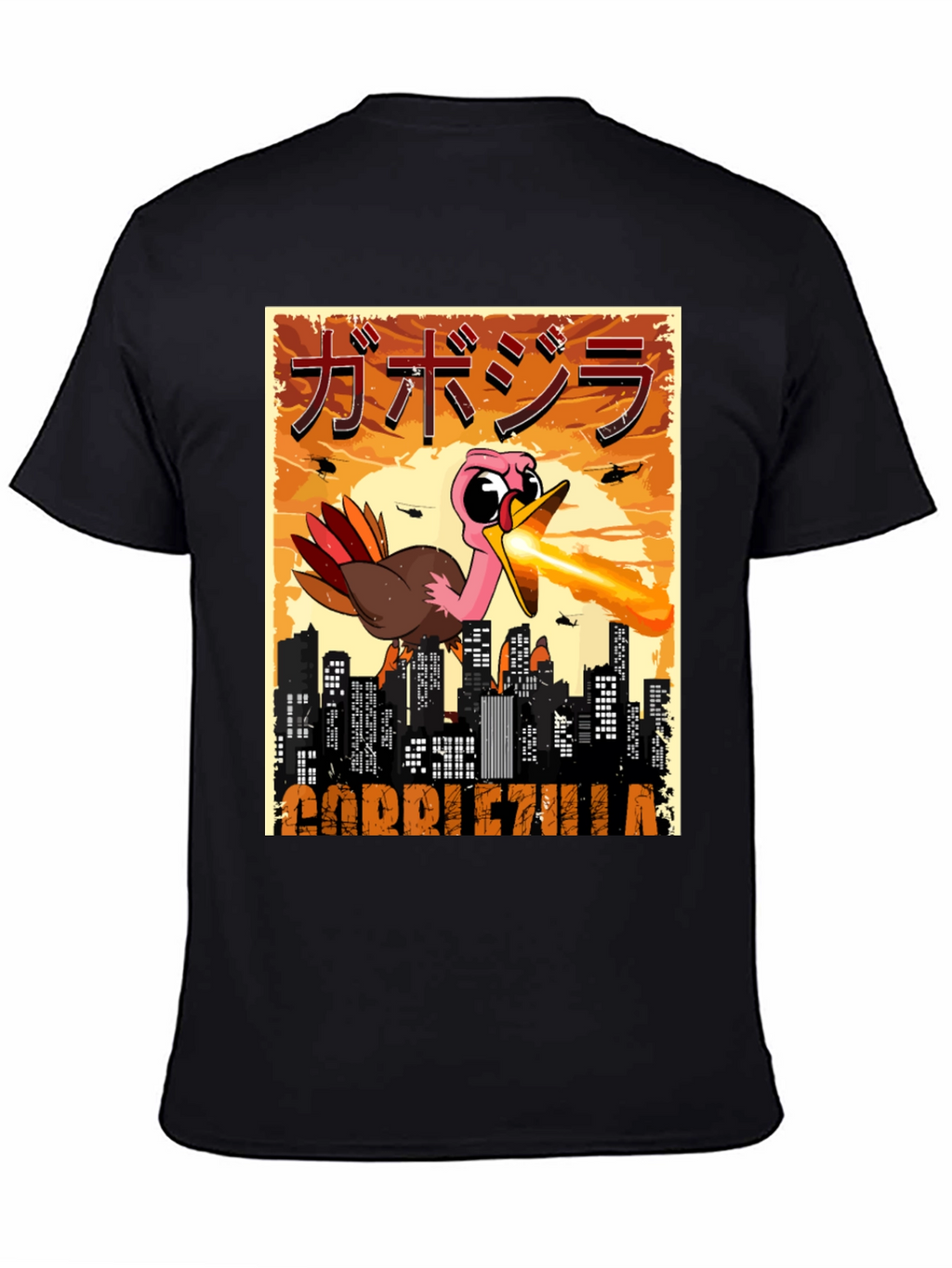 Gobblezilla T-Shirt - Funny Turkey Monster Tee