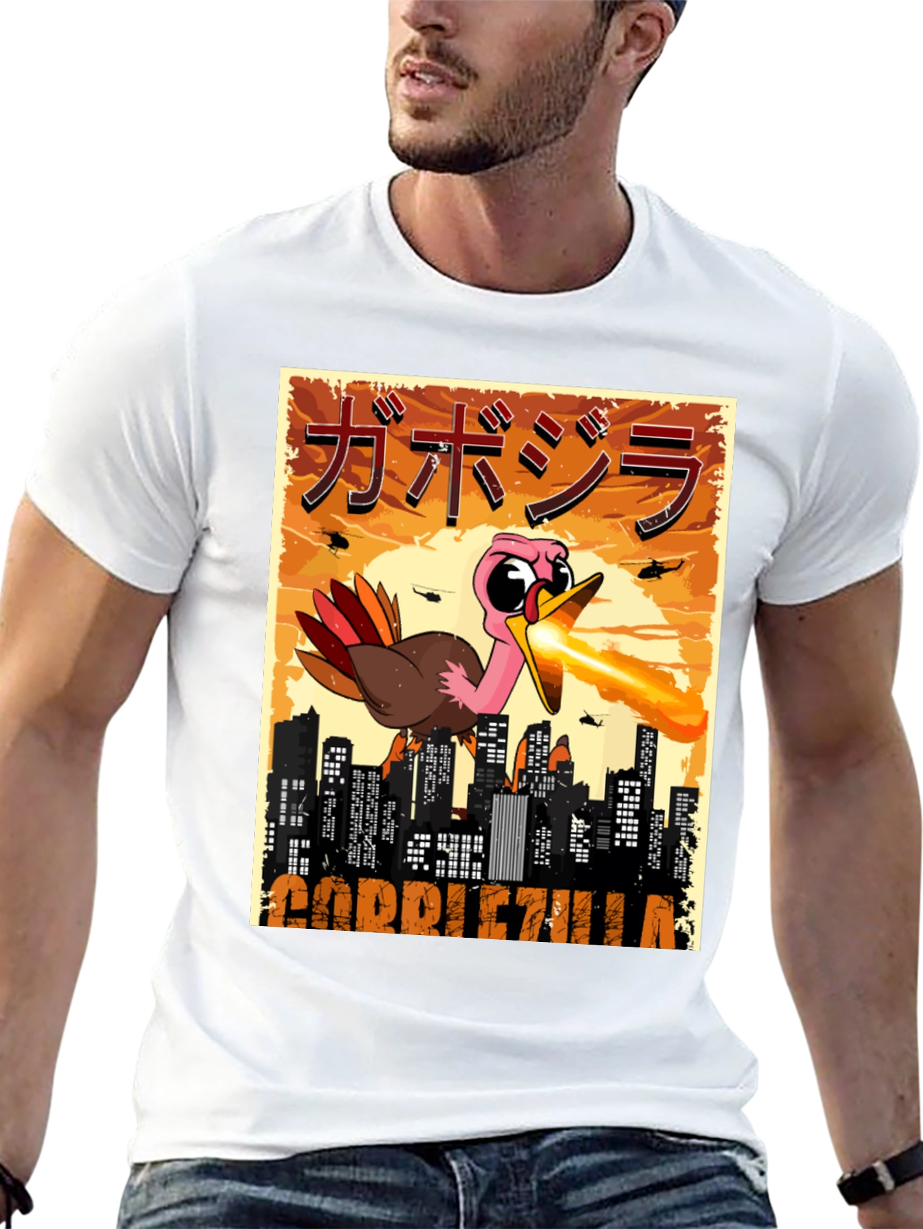 Gobblezilla T-Shirt - Funny Turkey Monster Tee