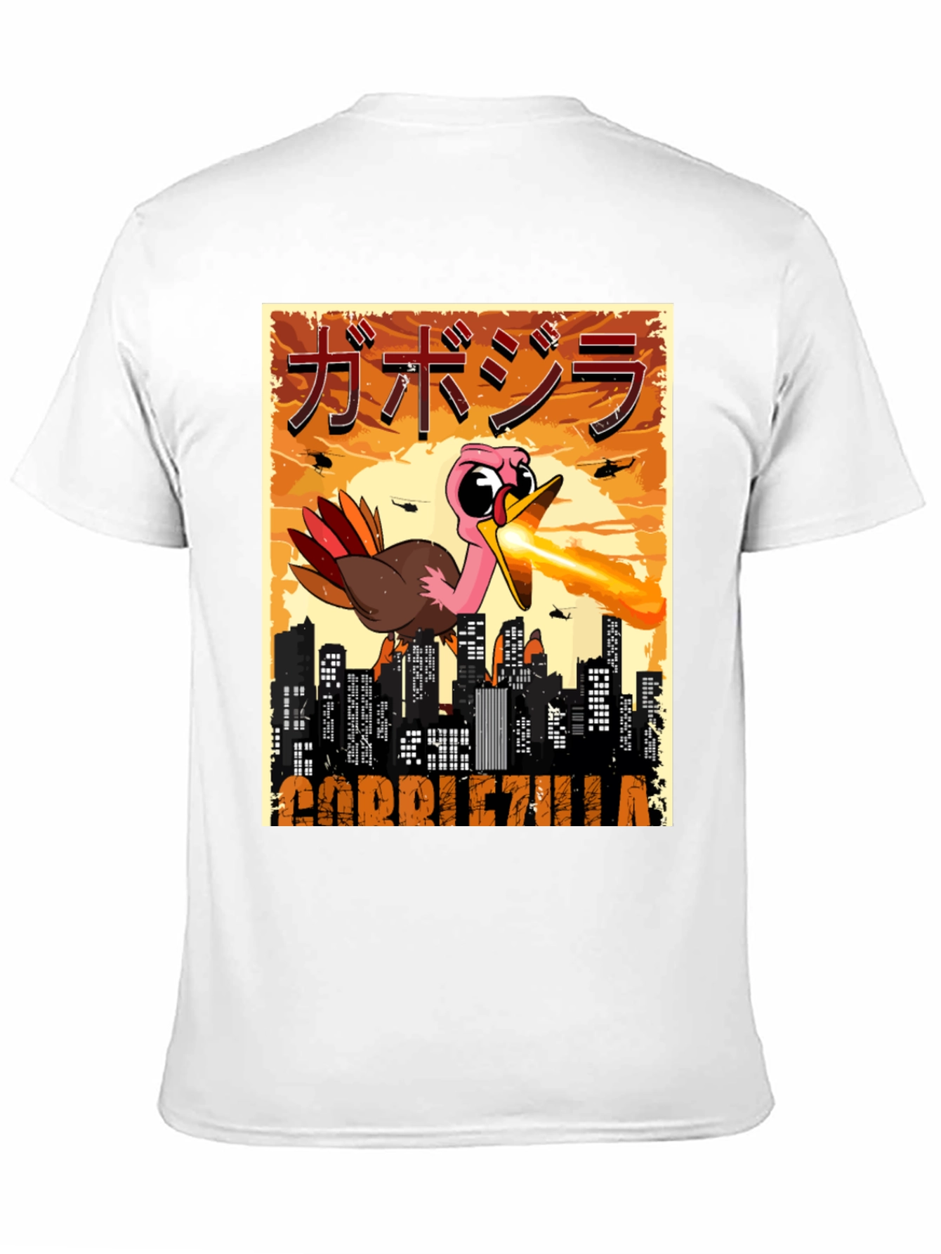 Gobblezilla T-Shirt - Funny Turkey Monster Tee