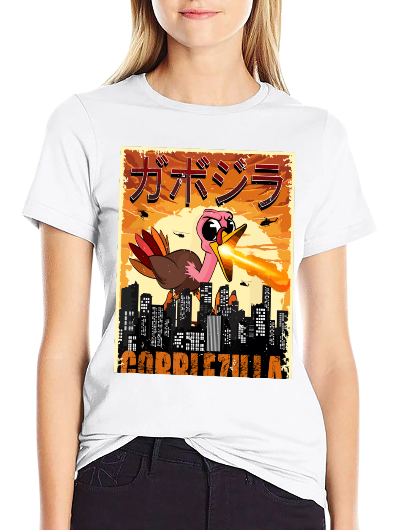 Gobblezilla T-Shirt - Funny Turkey Monster Tee