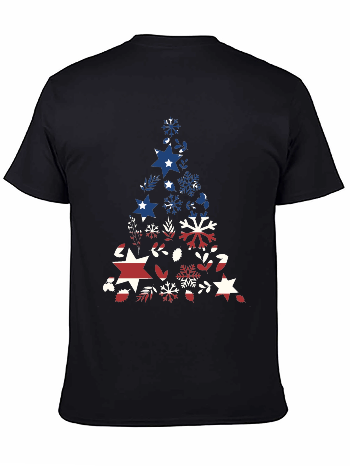 Patriotic Christmas Tree Graphic Tee