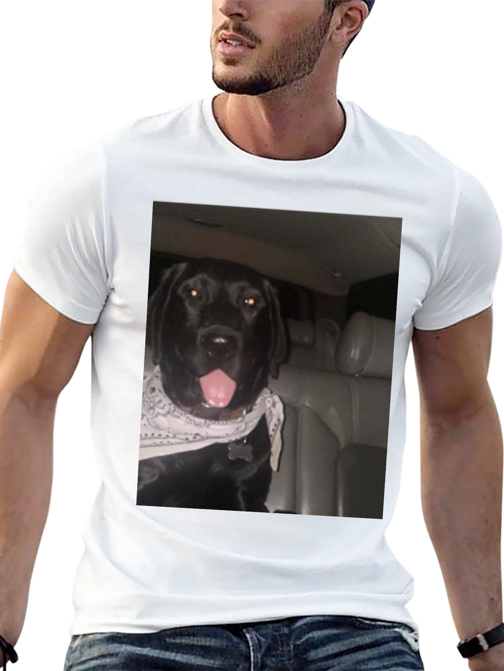 Dog Graphic Black T-Shirt