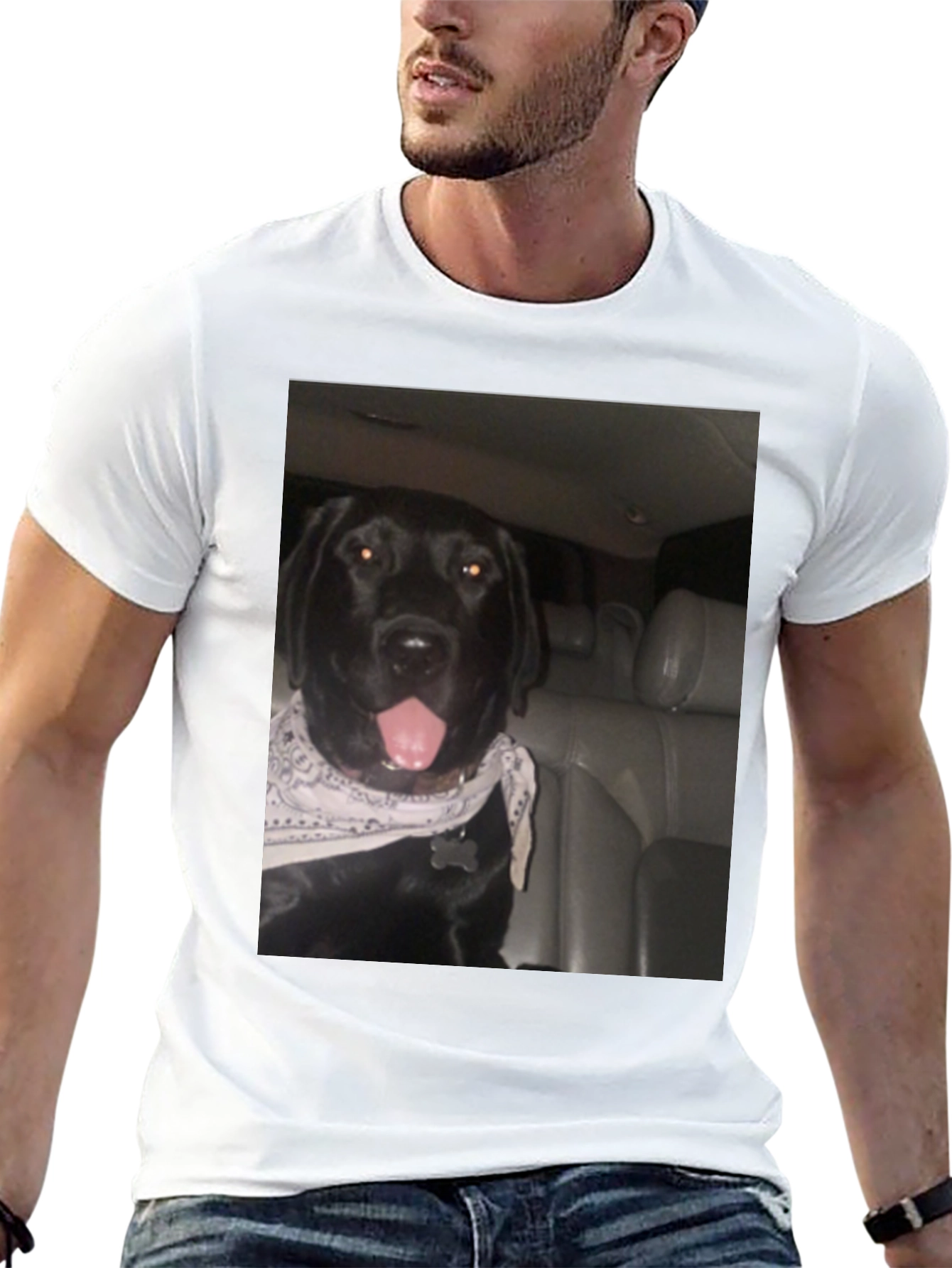 Dog Graphic Black T-Shirt