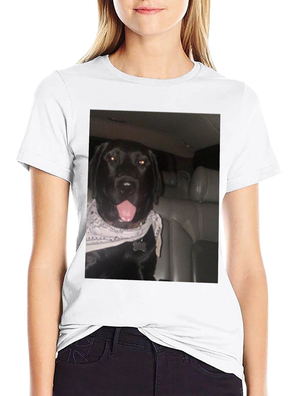 Dog Graphic Black T-Shirt