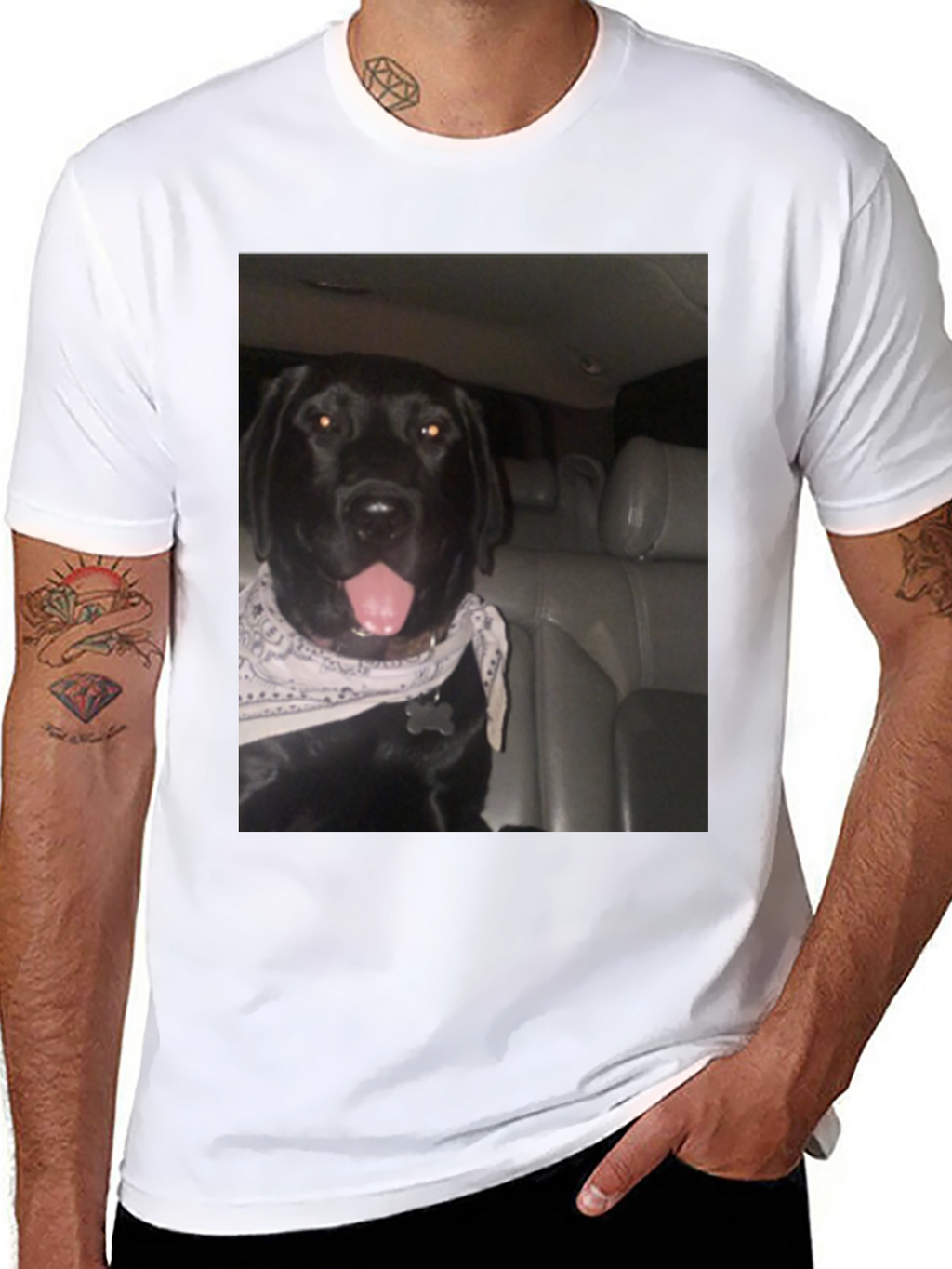 Dog Graphic Black T-Shirt