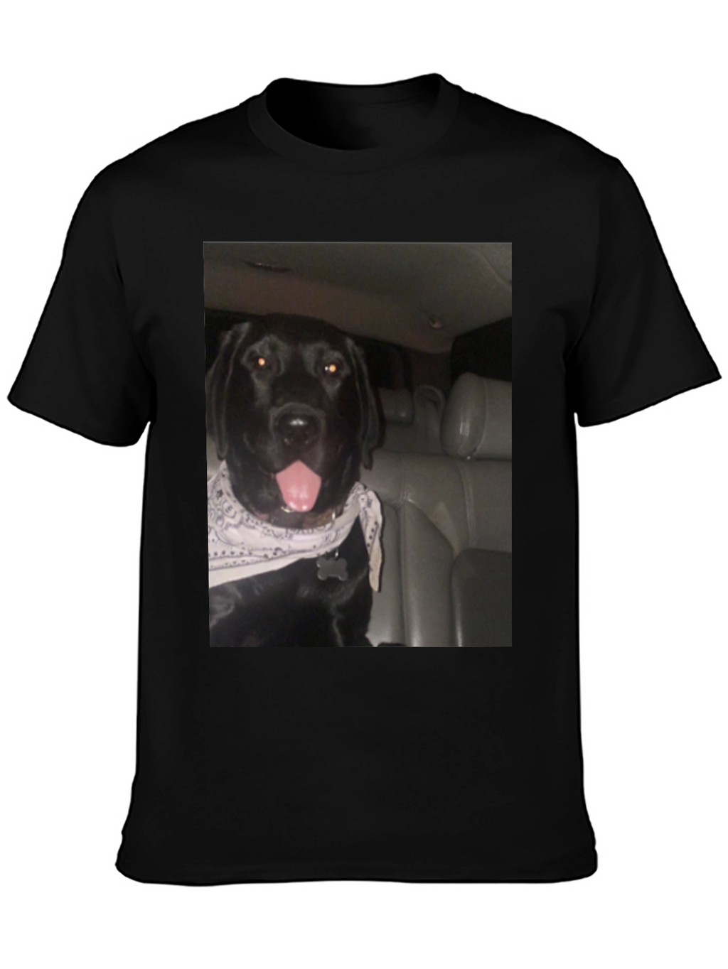 Dog Graphic Black T-Shirt