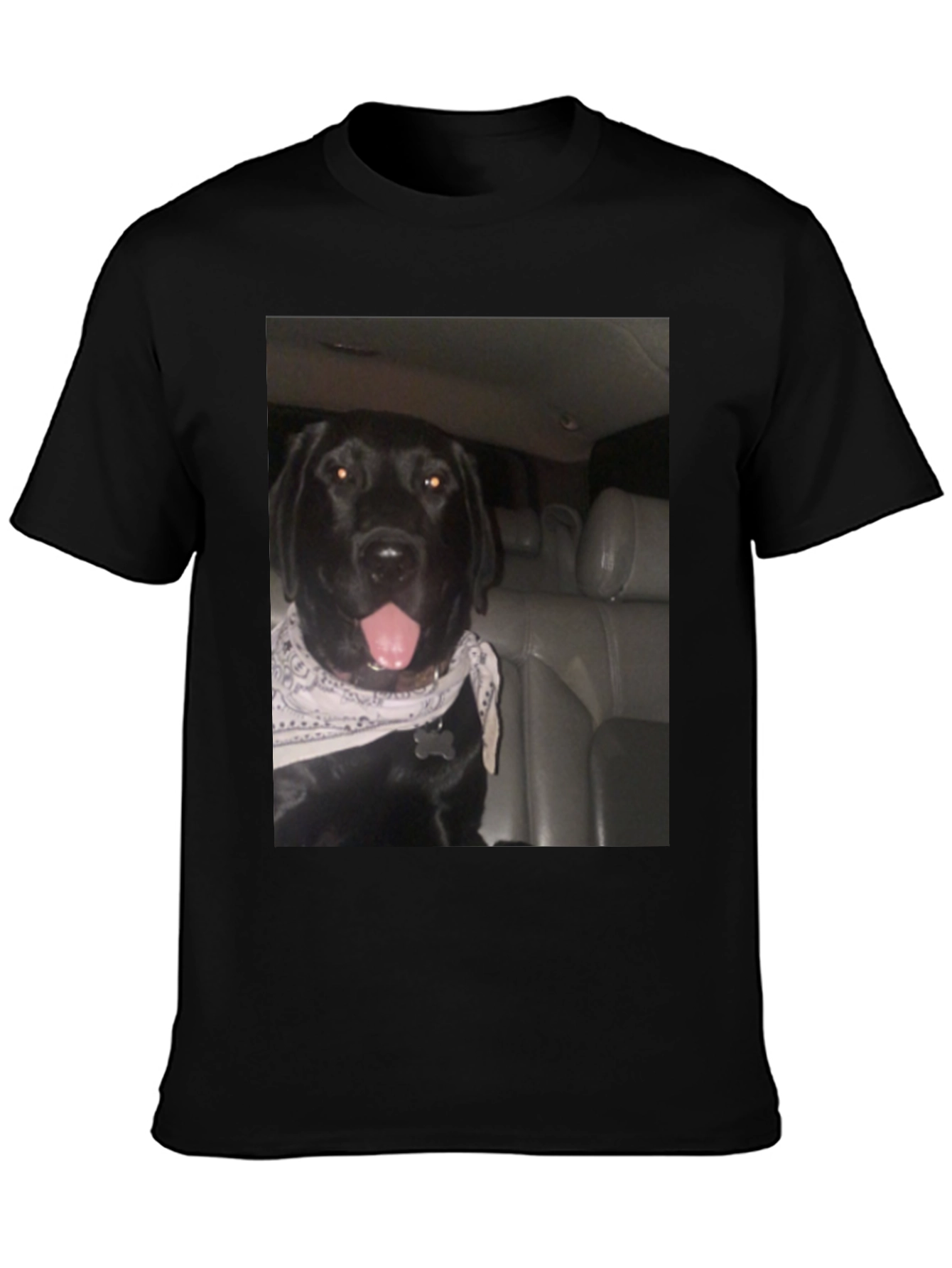 Dog Graphic Black T-Shirt