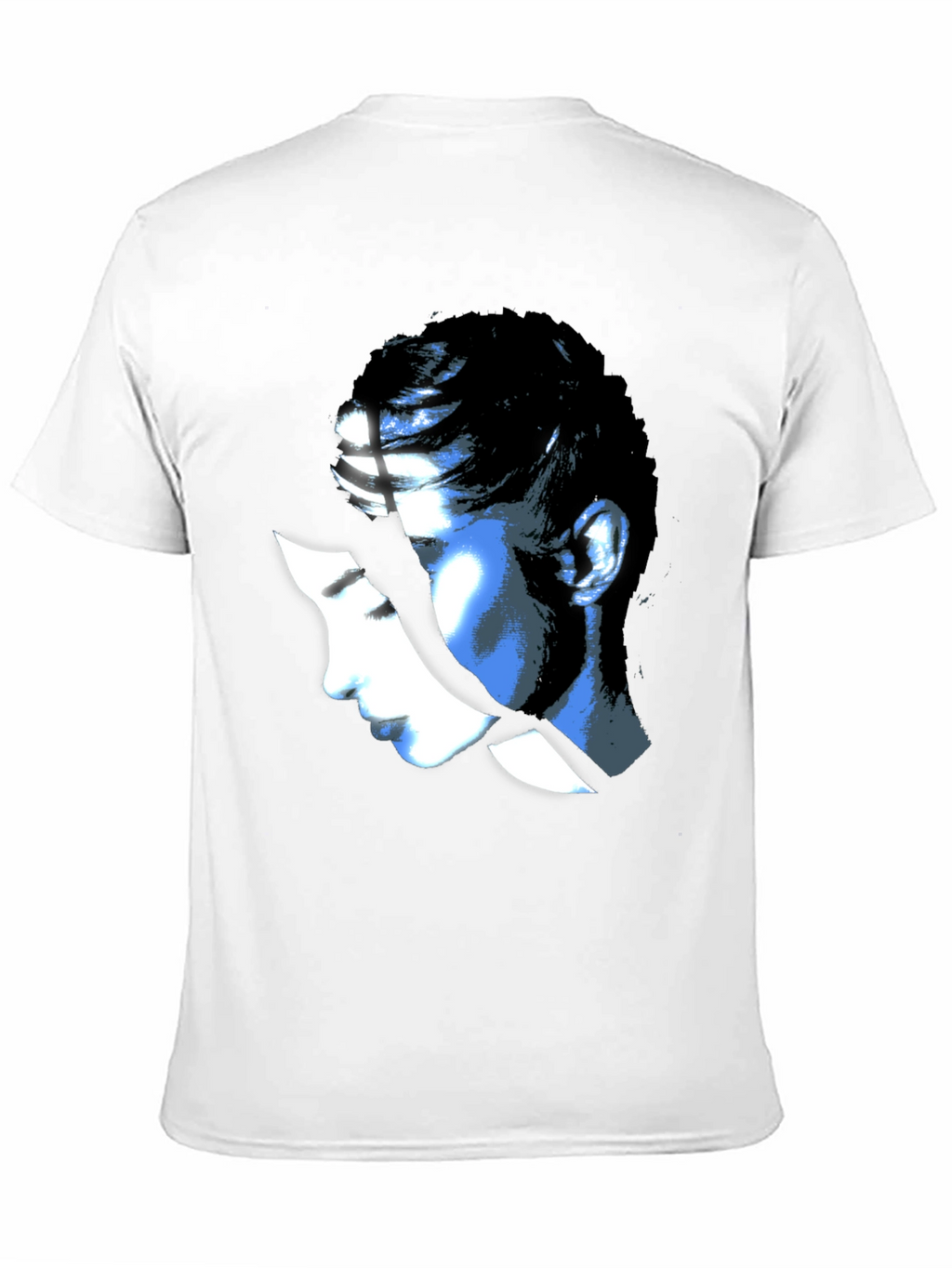 Abstract Woman Graphic Black T-Shirt